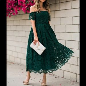 Off The Shoulder Midi Dress by ASOS Petite